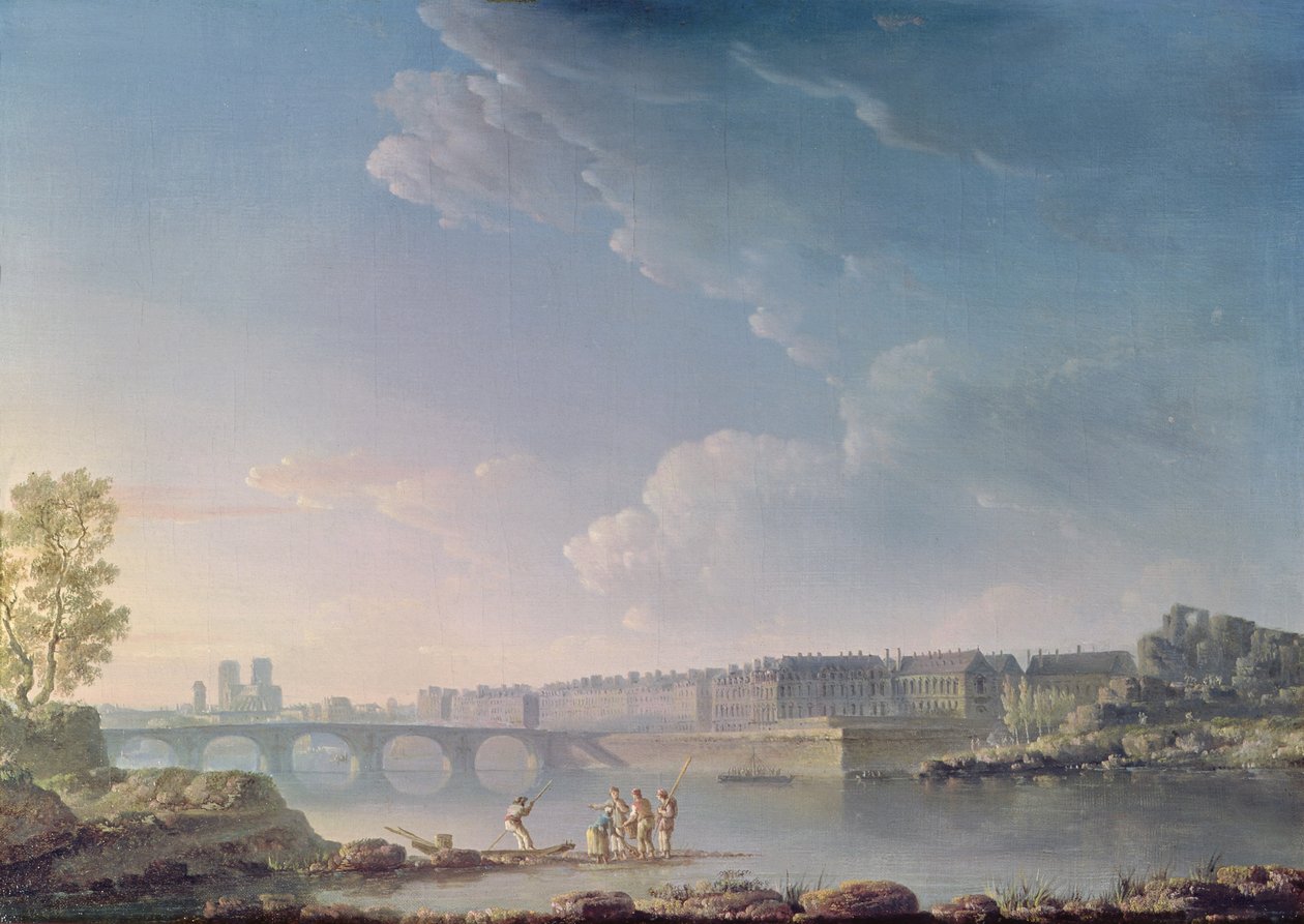 ال سانت لويس و Pont de la Tournelle ، c.1780 بواسطة الكسندر جان نويل