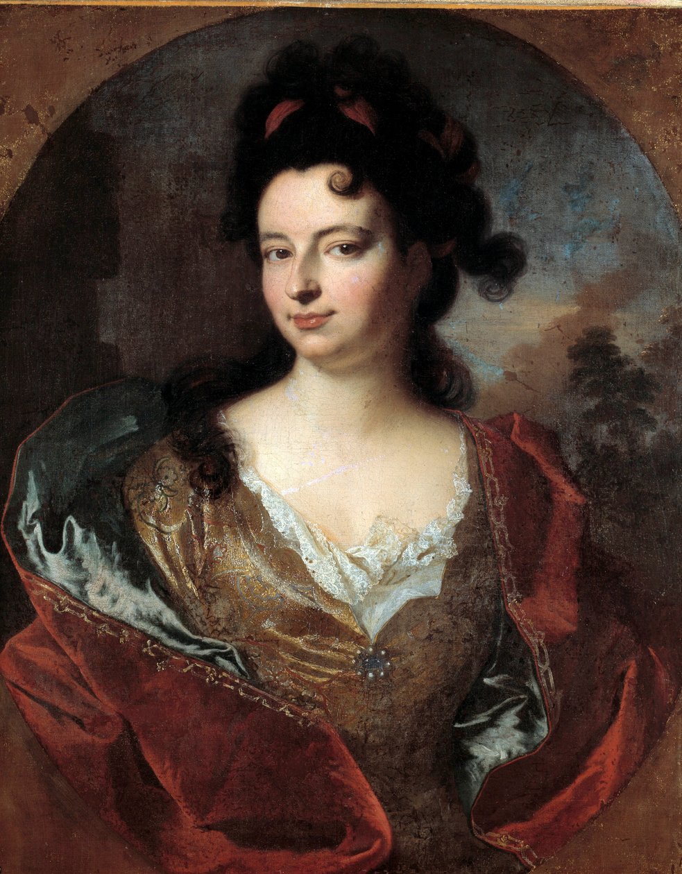 صورة لسيدة المحكمة - لويس الرابع عشر لوحة لفرانسوا ديسبورتس (1661-1743) بواسطة الكسندر فرانسوا ديسبورتس