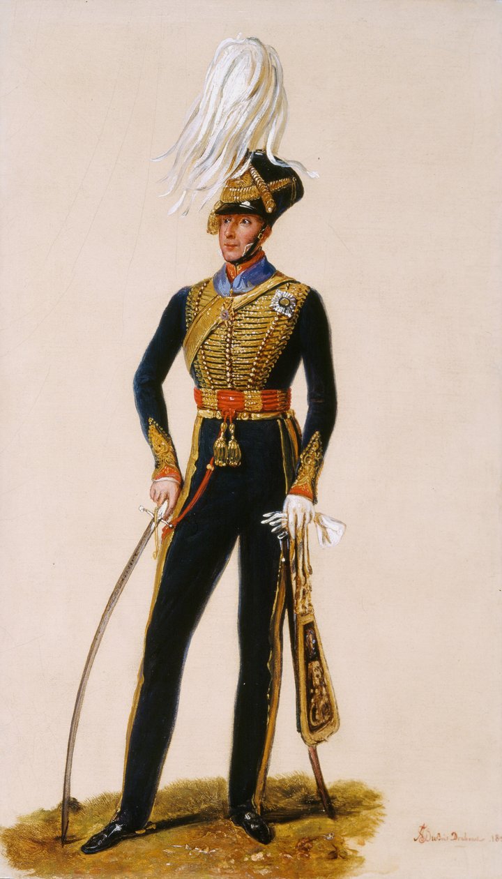 اللفتنانت جنرال السير توماس داونمان (1776-1852) KCH Royal Horse Artillery ، c.1832 (زيت على اللوح) بواسطة الكسندر جان دوبوا دراهونيت