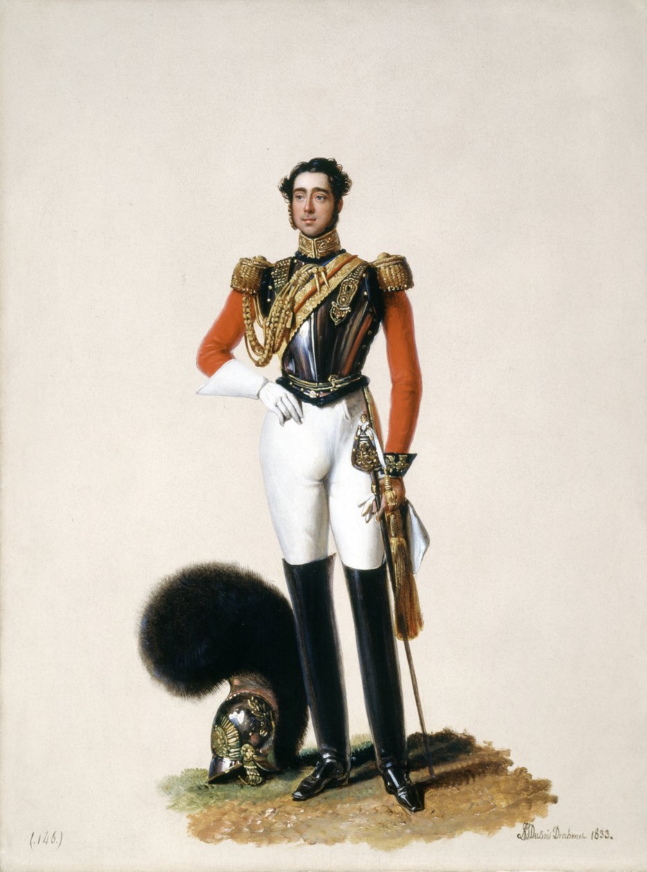 الملازم توماس ميدلتون بيدولف (1809-78) 1st Life Guards ، 1833 (زيت على اللوح) بواسطة 