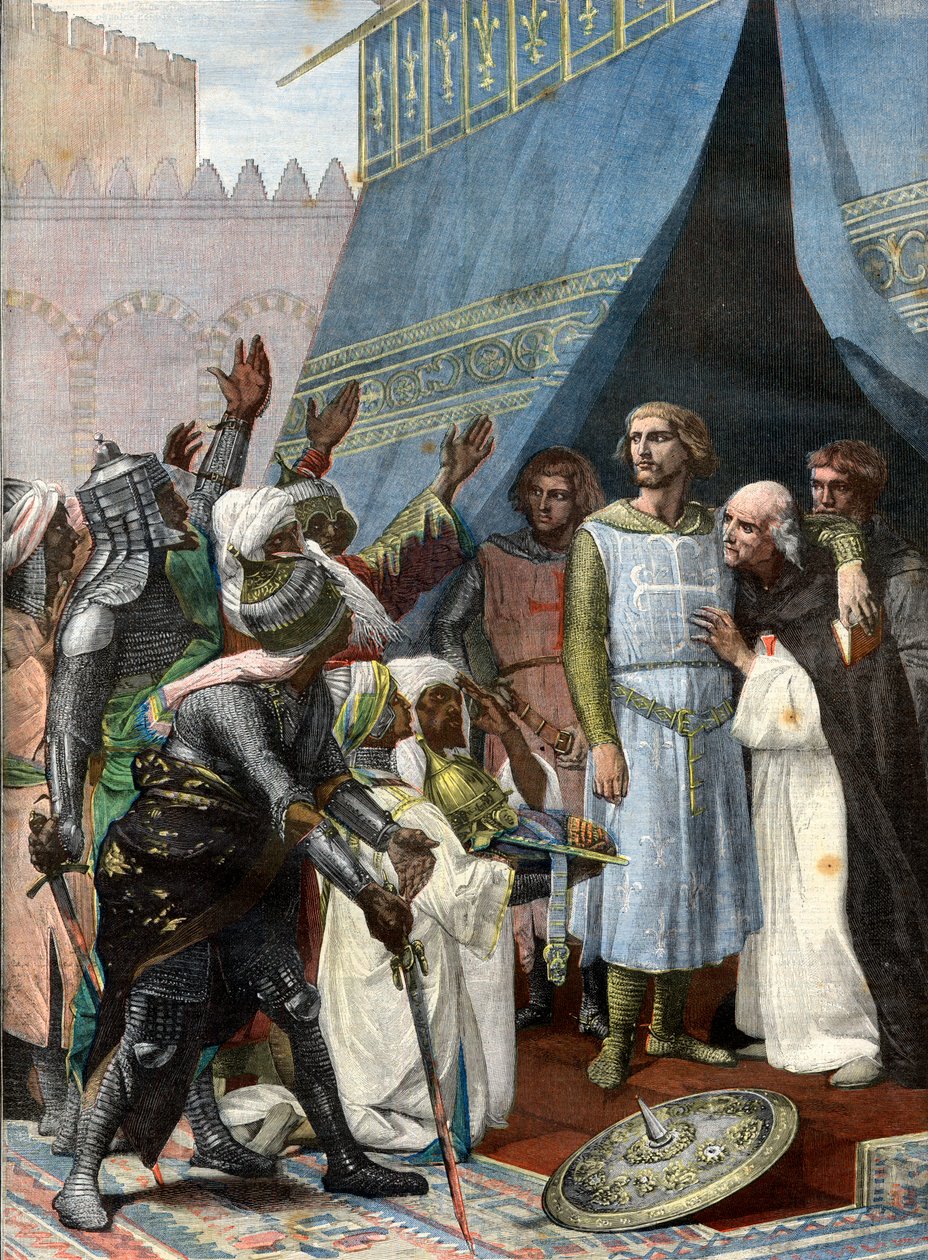 سانت لويس في القدس - نقش بعد كابانيل - لويس التاسع 9 ديت سانت لويس (سانت لويس بواسطة بعد الكسندر كابانيل