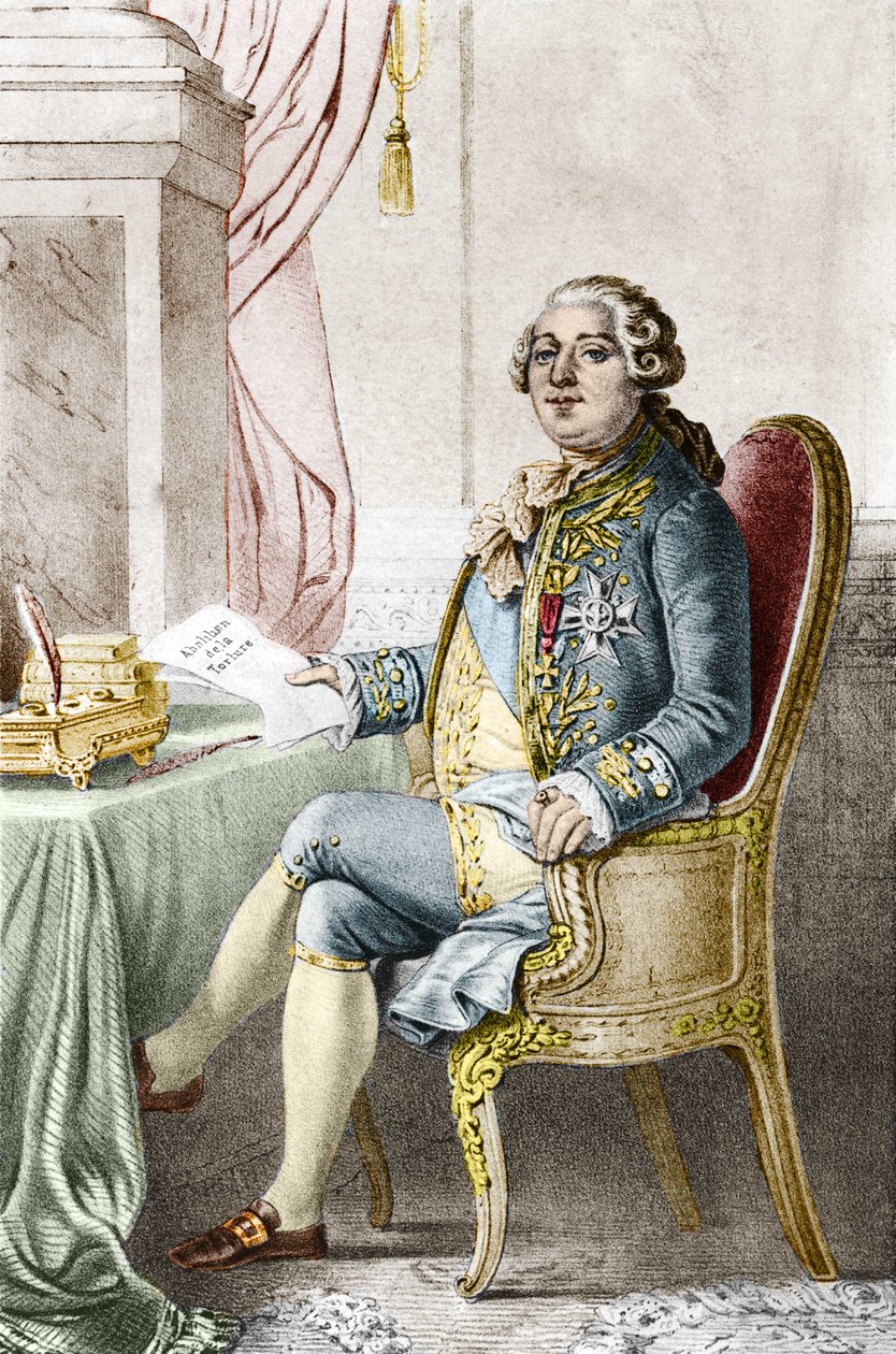 صورة لويس السادس عشر (1754-1793) ، ملك فرنسا. بواسطة الكسندر (بعد) لاكوشي