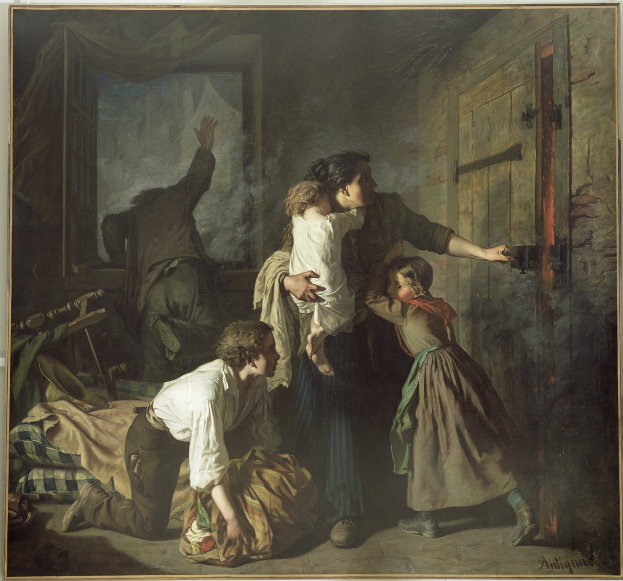 النار ، 1850 بواسطة ألكسندر أنتيجنا