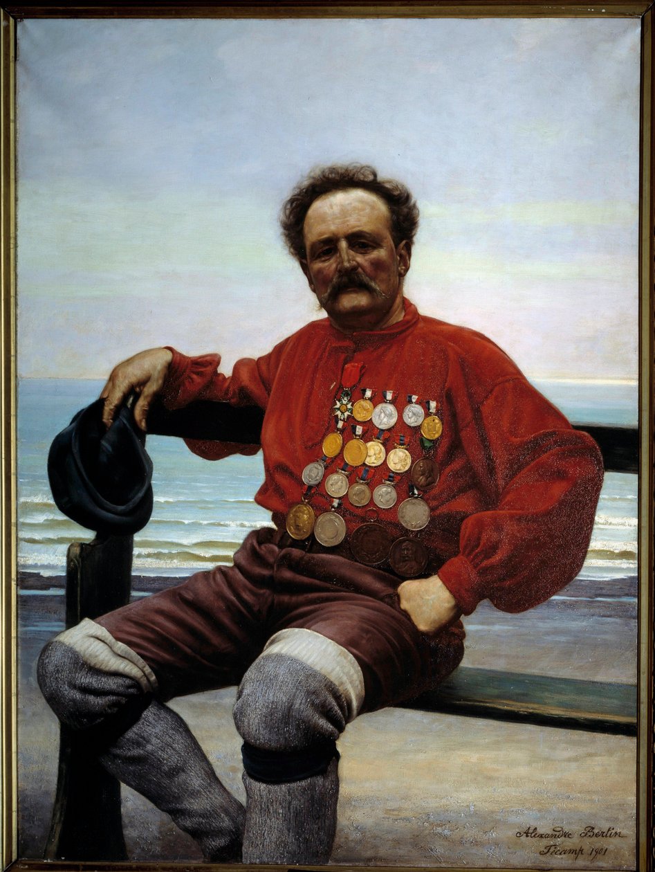 صورة المنقذ Onesime Frebourg (1853-1923) لوحة رسمها ألكسندر بيرتين (؟ -1930) 1901 Fecamp ، متحف نيوفاوندلاند بواسطة الكسندر بيرتين