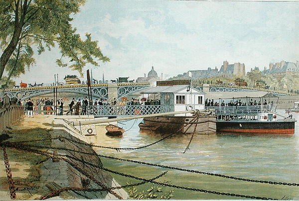 جسر Ponton في Suresnes ، بجوار Pont des Saints Peres بواسطة الكسندر برون