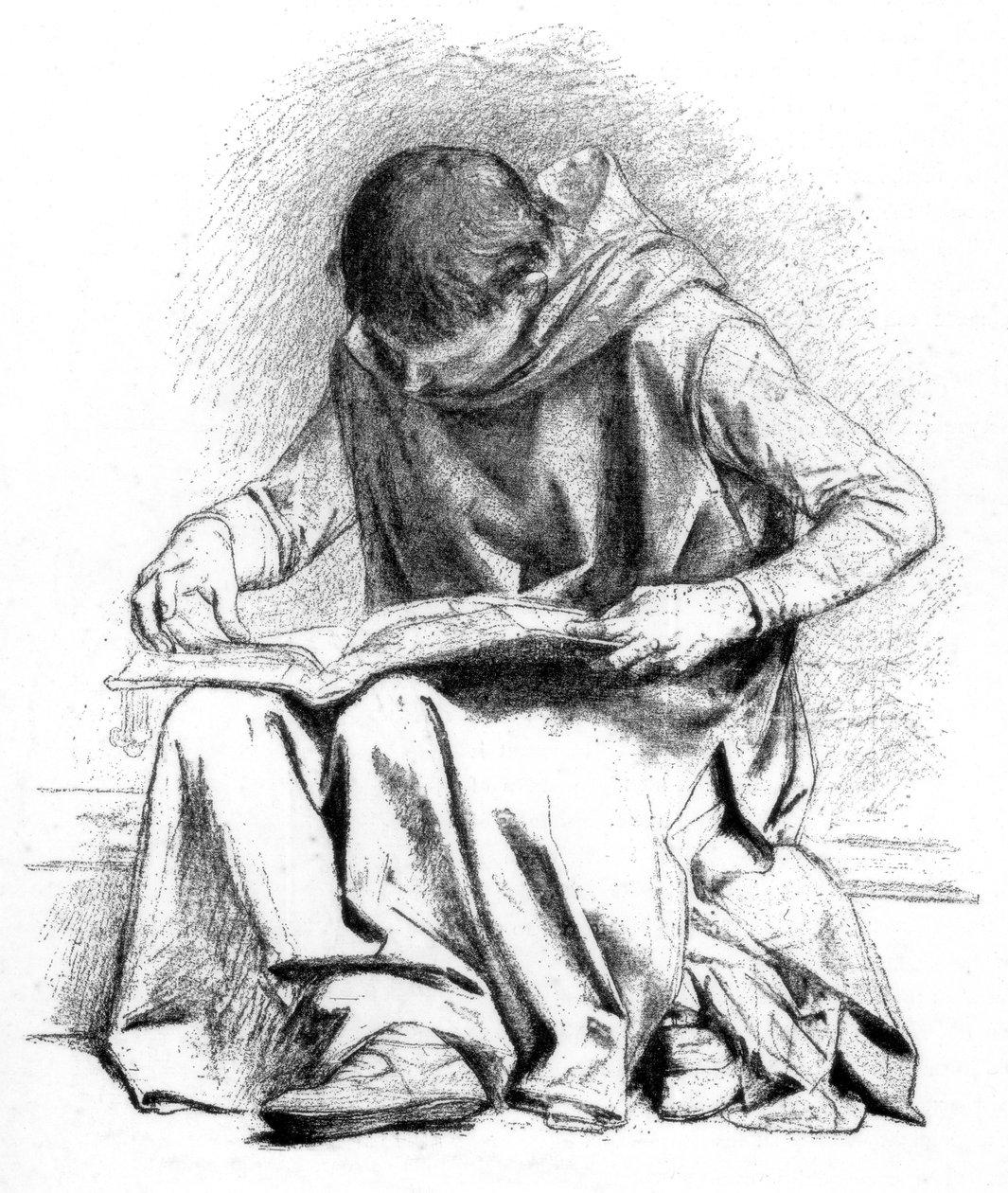 دراسة لتعليم سانت لويس بانثيون ، c1880-1882. بواسطة ألكسندر كابانيل