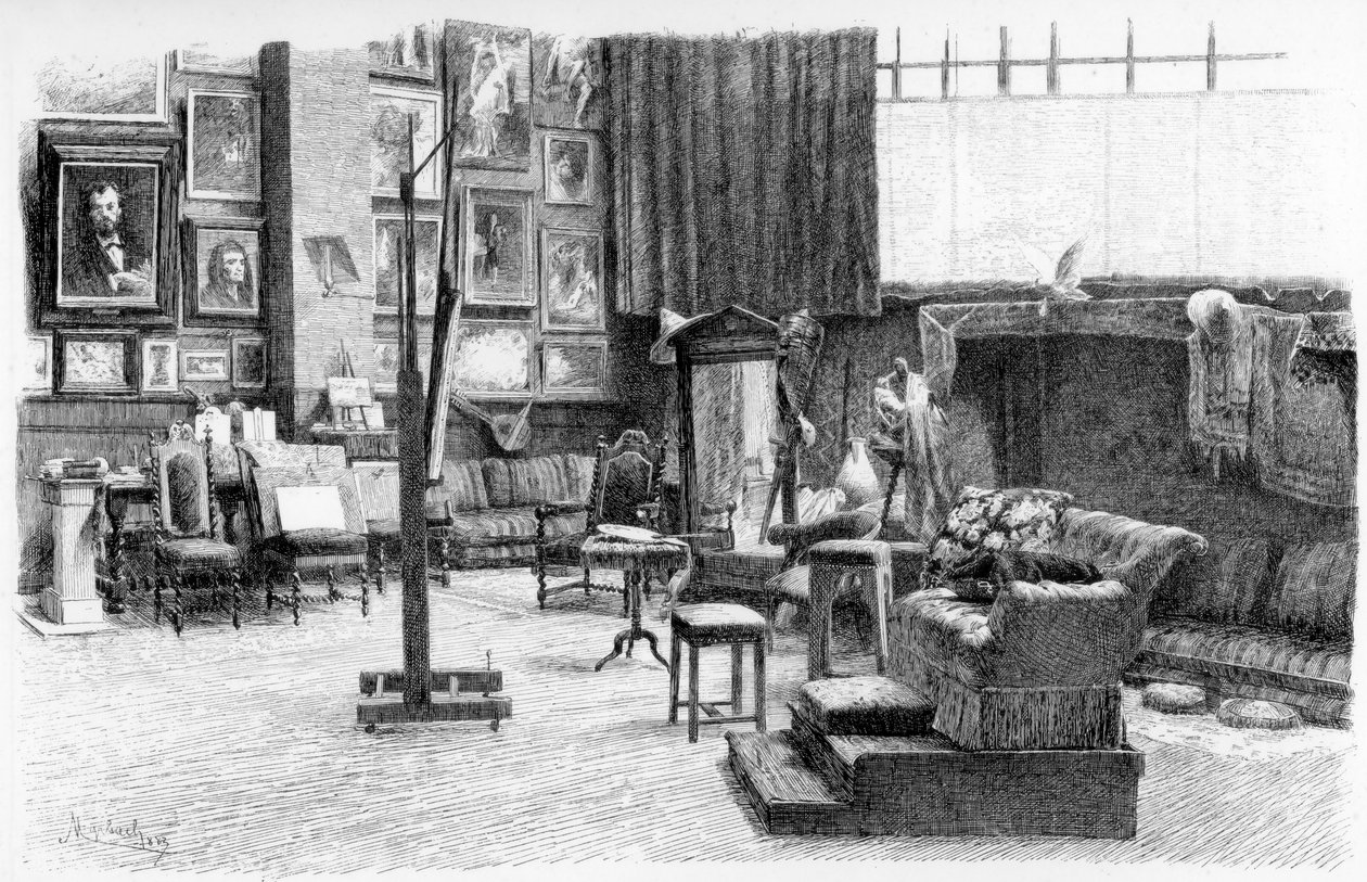 الاستوديو ، c1880-1882. بواسطة ألكسندر كابانيل
