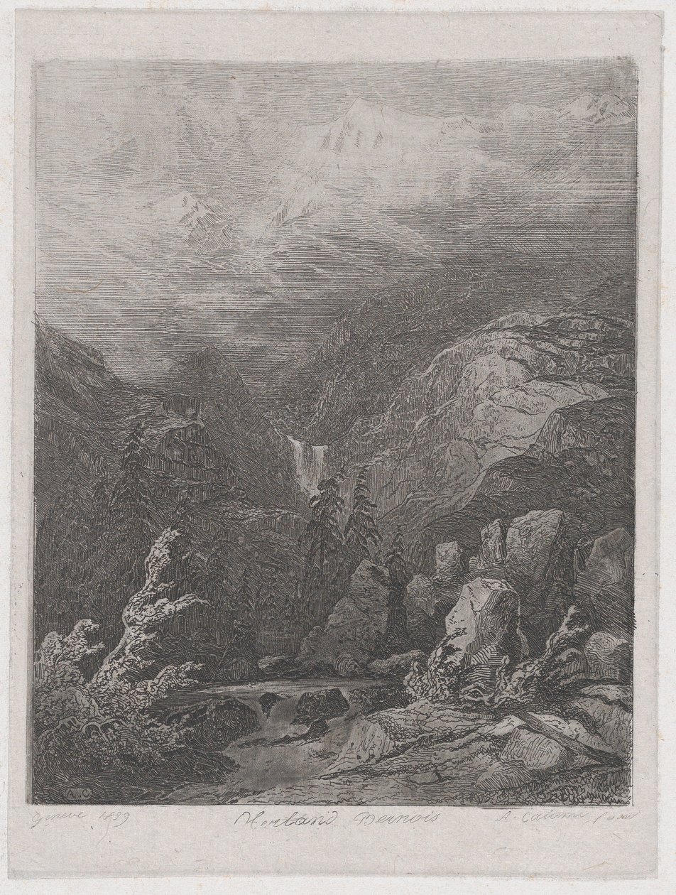 المناظر الطبيعية ، 1839. بواسطة الكسندر كالامي