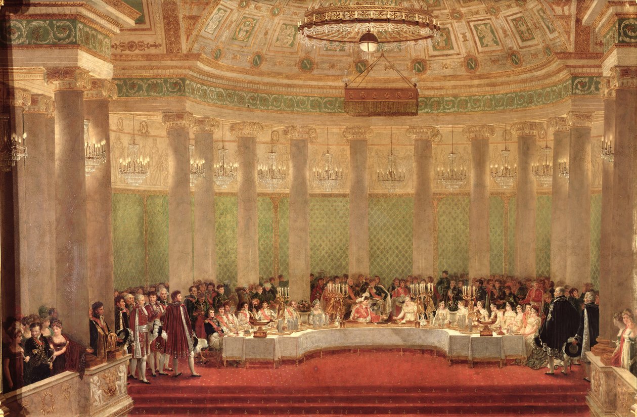 مأدبة زواج نابليون بونابرت (1769-1821) وماري لويز دي هابسبورج - لورين (1791-1847) 1810 بواسطة ألكسندر دوفاي
