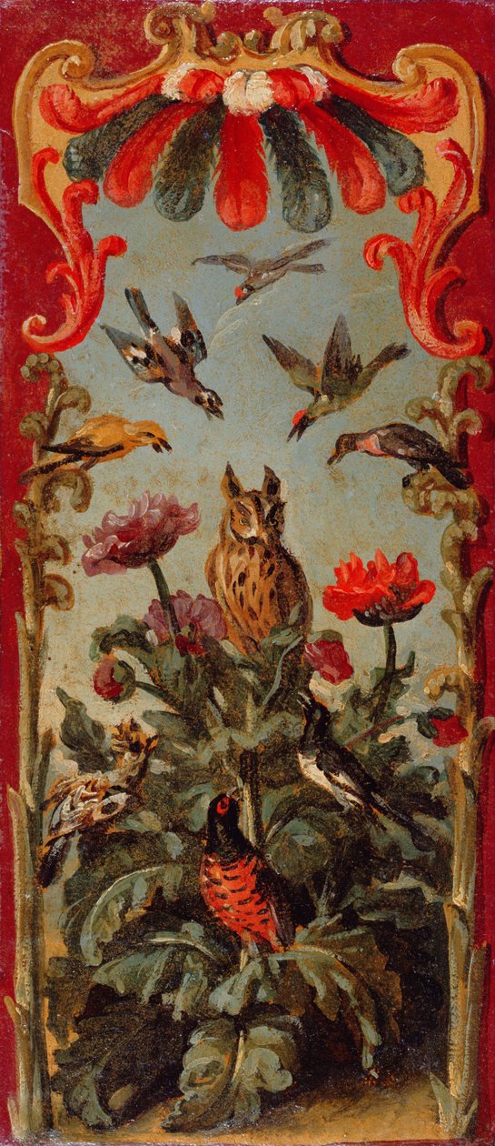 تصميم لورقة شاشة Savonnerie ، c.1720 بواسطة الكسندر فرانسوا ديسبورتس