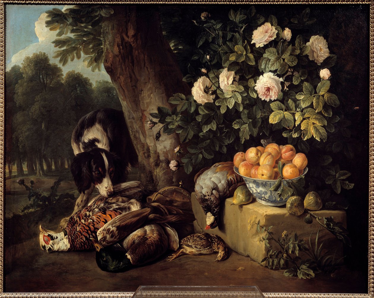 لا تزال الحياة مع الرسم بواسطة لعبة فرانسوا ديسبورتس (1661-1743) القرن الثامن عشر ، باريس ، الفنون الزخرفية بواسطة الكسندر فرانسوا ديسبورتس