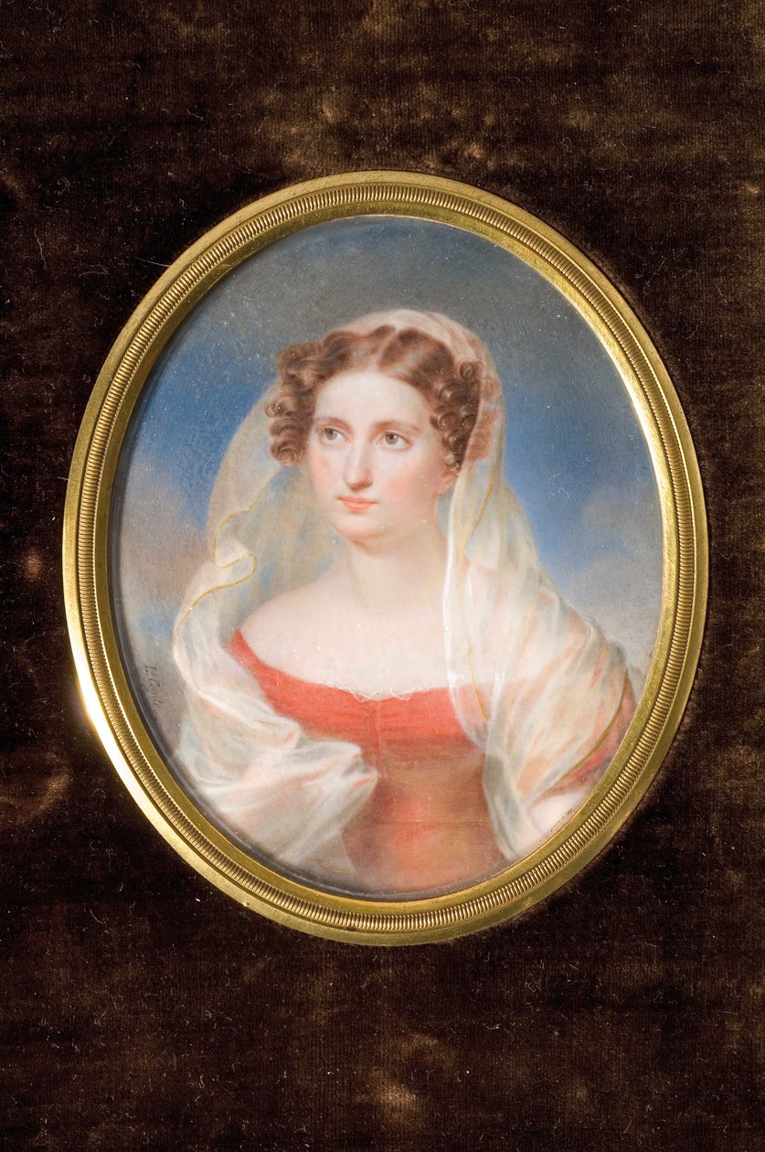 صورة للكونتيسة دوللي دي فيكويلمونت 1804-1863 بواسطة الكسندر فرانسوا لويس كونت دي جيراردان