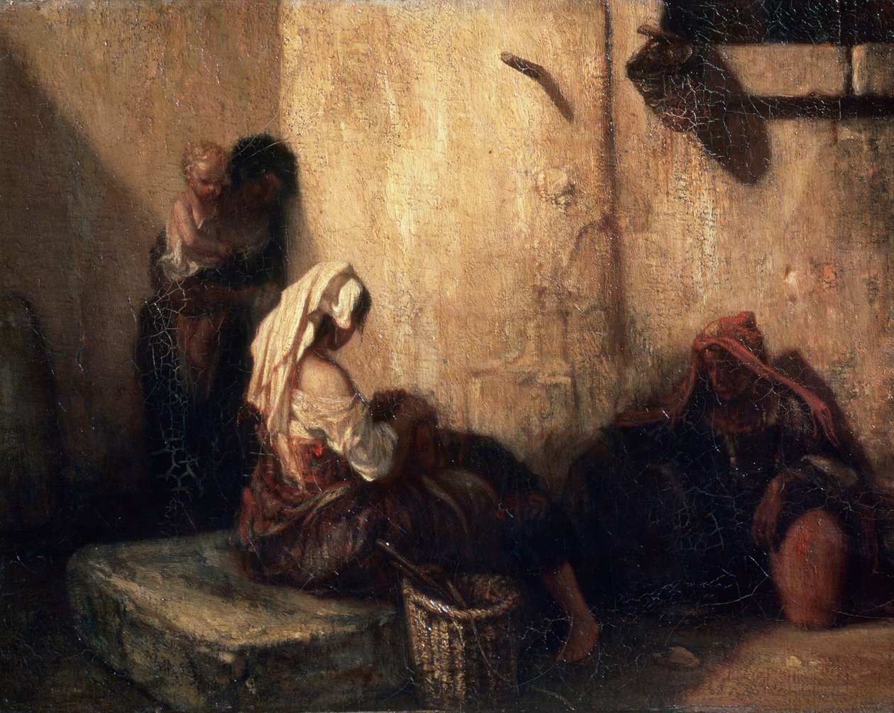 مشهد الشارع الإيطالي ، 1849. بواسطة الكسندر جابرييل ديكامبس