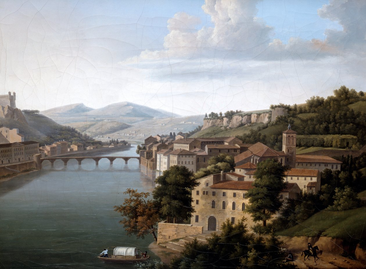 منظر الرون. c1777-1840 بواسطة ألكسندر هايسينثي دونوي