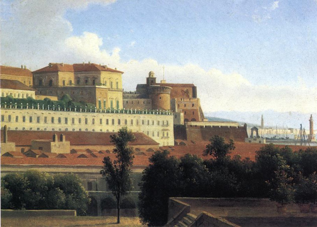نابولي ، Palazzo Reale ، c.1780 (زيت على ورق على قماش) بواسطة الكسندر هياسنتي دونوي
