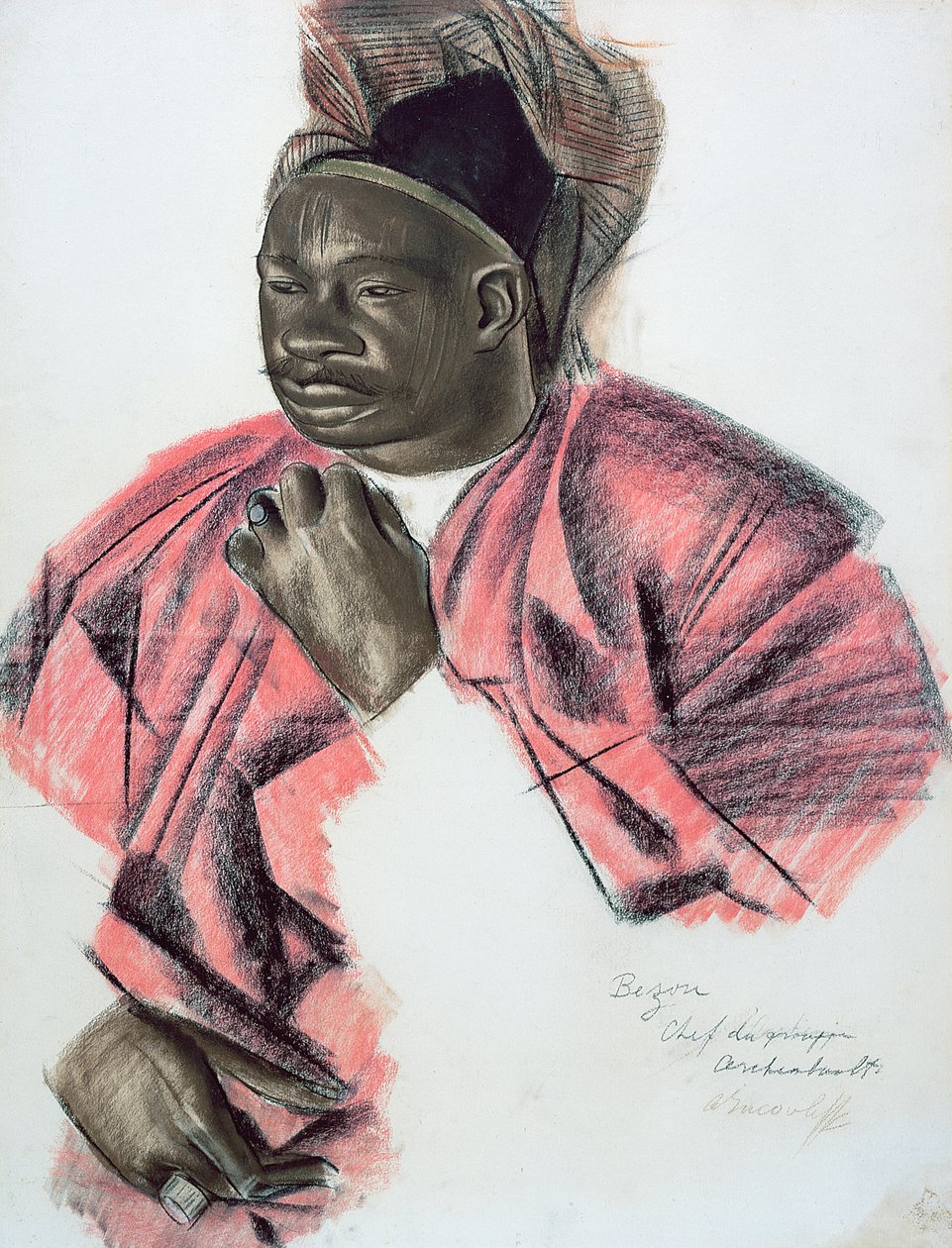 Bezou ، 1927 (طباشير على ورق) بواسطة ألكسندر ياكوفليف