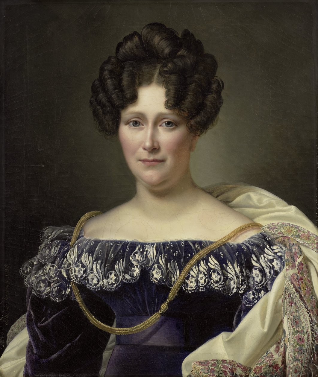 جوانا هنرييت إنجلن (1789-1878) ، الزوجة الثانية لدانيال فرانسيس شاس بواسطة الكسندر جان دوبوا دراونيت (بتوقيع الفنان)