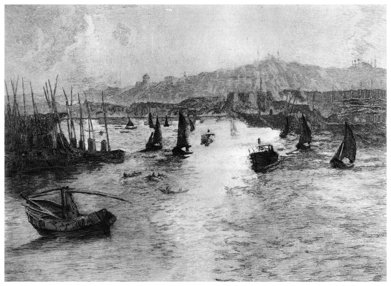 القرن الذهبي ، القسطنطينية ، c1885-1910 1924 بواسطة ألكسندر لونوا