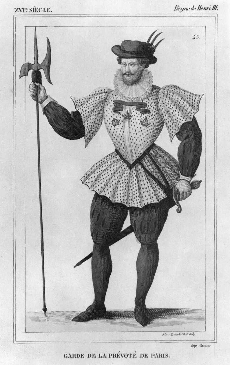 حارس استفزاز باريس في عهد هنري الثالث (1574-1589) بواسطة الكسندر مسارد