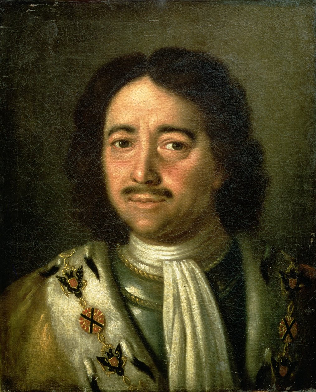 صورة القيصر بطرس الأول العظيم (1672-1725) 1772 بواسطة أليكسي بتروفيتش أنتروبوف