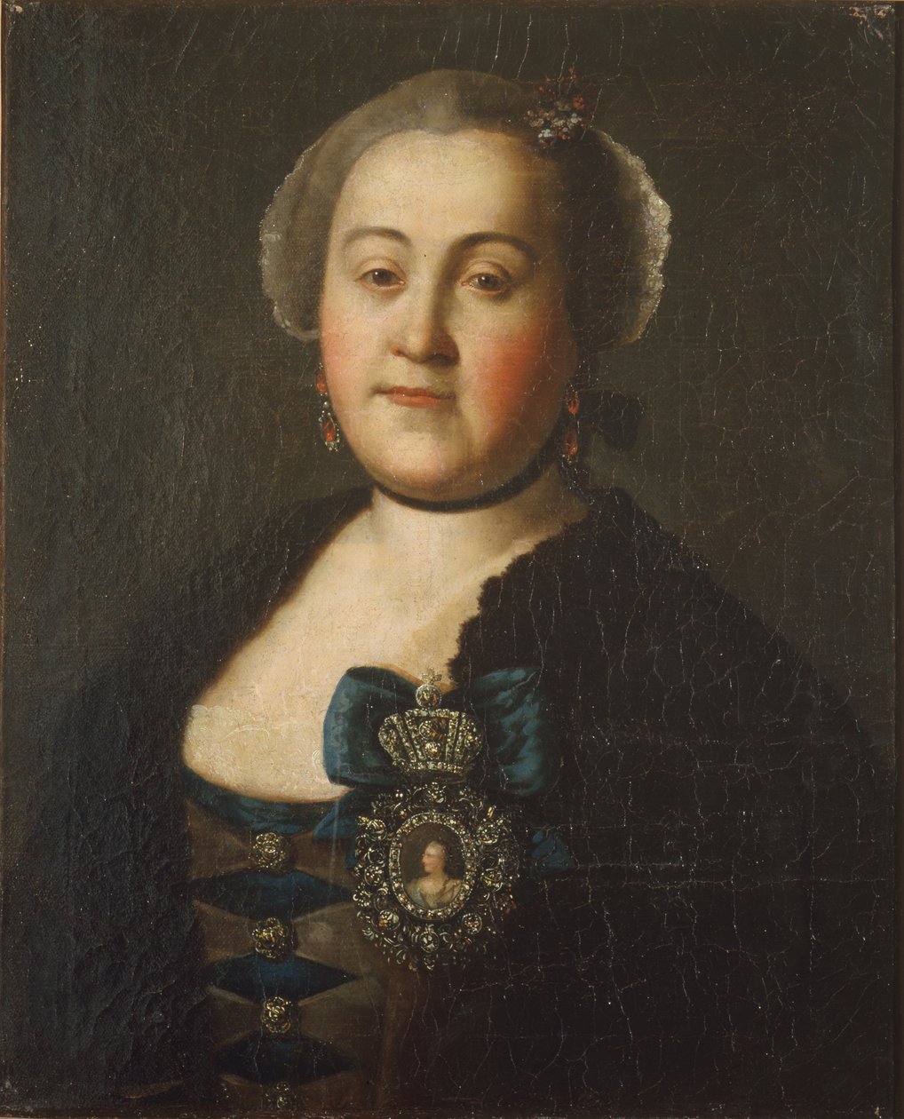 صورة للكونتيسة Agrippina Leontievna Apraxina ، نهاية 1750s بواسطة أليكسي بتروفيتش أنتروبوف