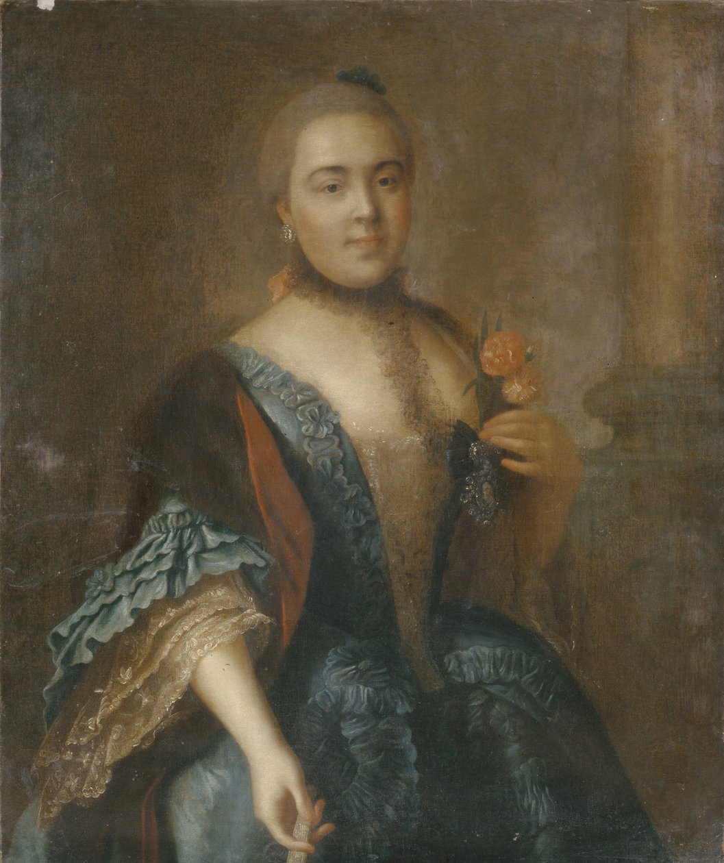 صورة الكونتيسة إليزابيث فورونتسوفا 1739-1792 ، 1762 بواسطة أليكسي بتروفيتش أنتروبوف