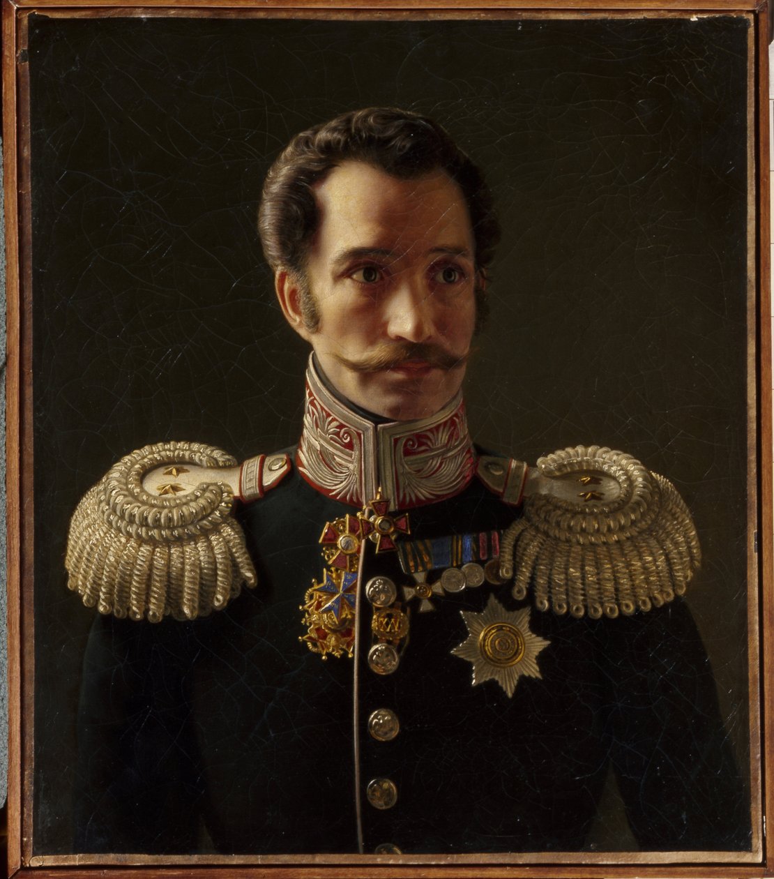 صورة لليونتي فاسيليفيتش دوبلت (1792-1862) ، رئيس أركان قوات الدرك. (صورة ل.ف. دوبلت ، رئيس أركان قوات الدرك). لوحة أليكسي فاسيليفيتش تيرانوف (1808-1859) ، زيت على قماش بواسطة أليكسي فاسيليفيتش تيرانوف