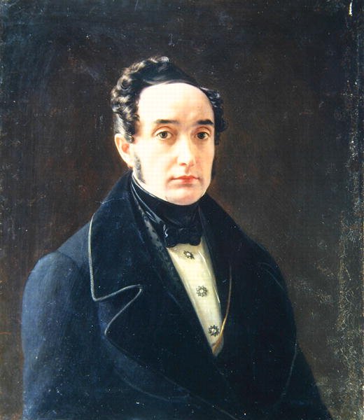 صورة للمؤلف إيفان باناييف (1812-62) بواسطة أليكسي فاسيليفيتش تيرانوف