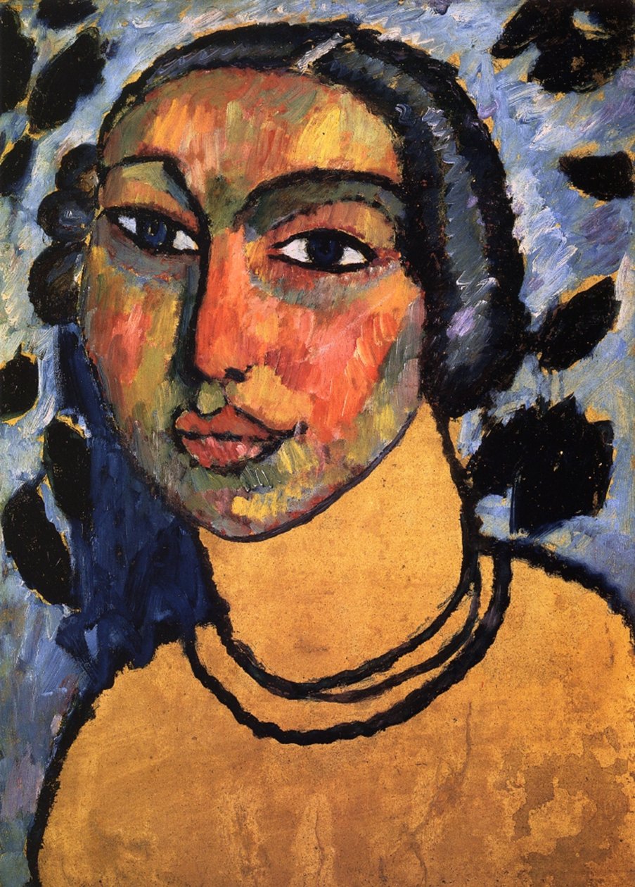امرأة يهودية ، حوالي 1912 بواسطة Alexej von Jawlensky