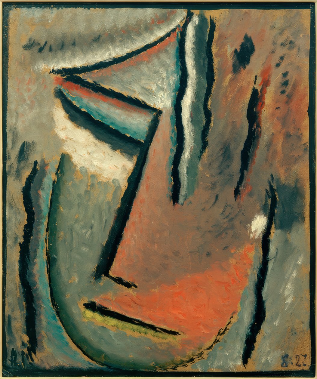 رأس مجردة: ألم صامت بواسطة Alexej von Jawlensky
