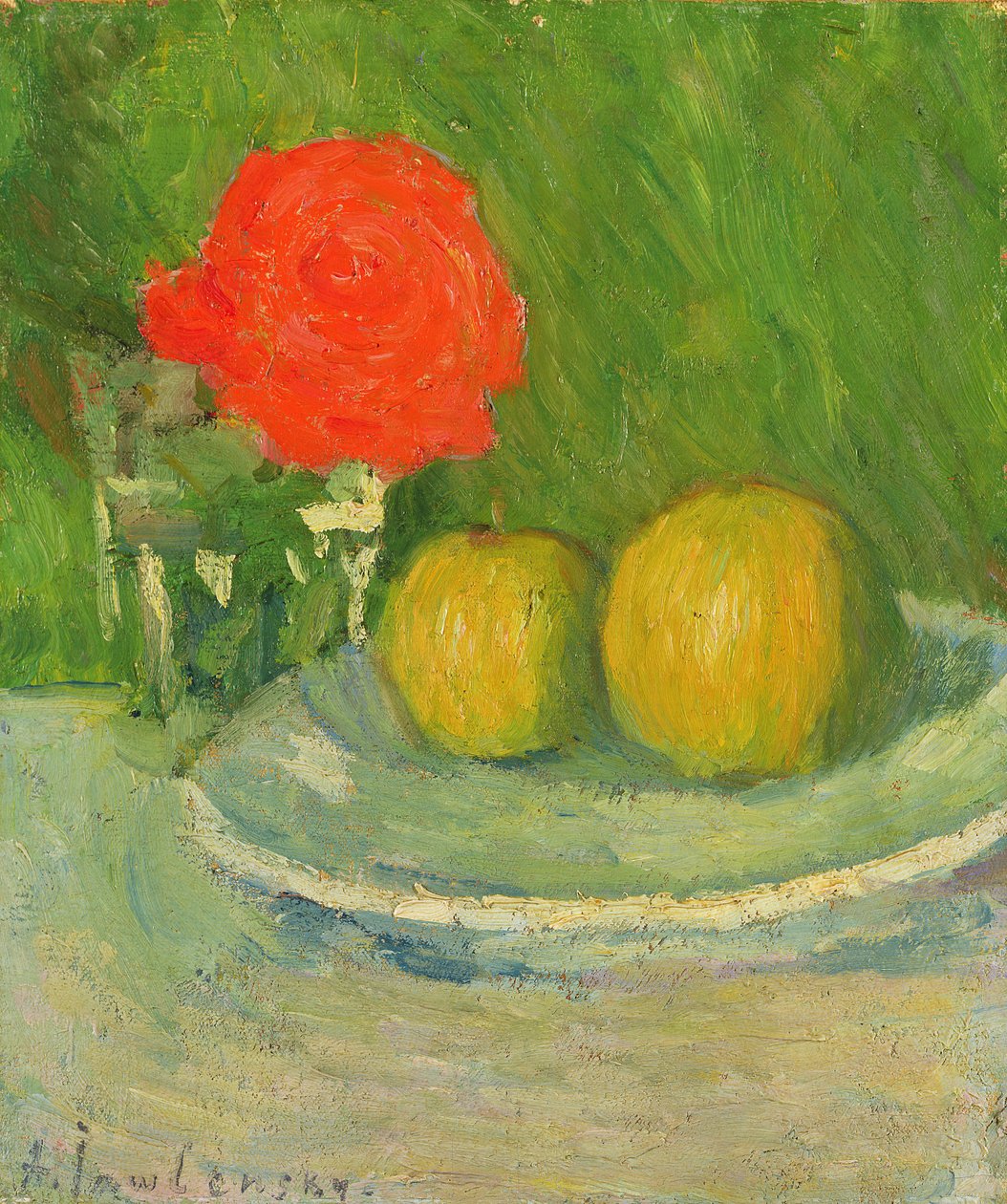 التفاح والورد ، 1905 بواسطة Alexej von Jawlensky