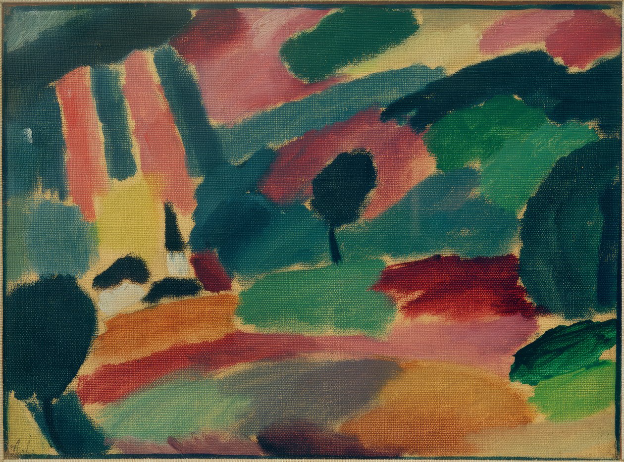 مشهد عاصفة رعدية بواسطة Alexej von Jawlensky