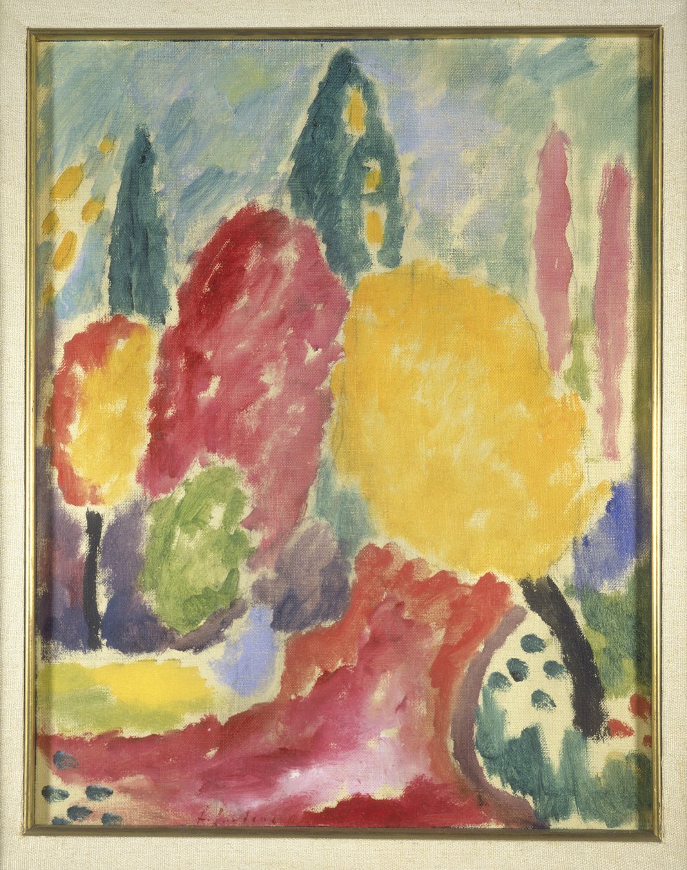 اختلاف كبير: الخريف ، 1915 (زيت على قماش مركب على متن) بواسطة Alexej von Jawlensky