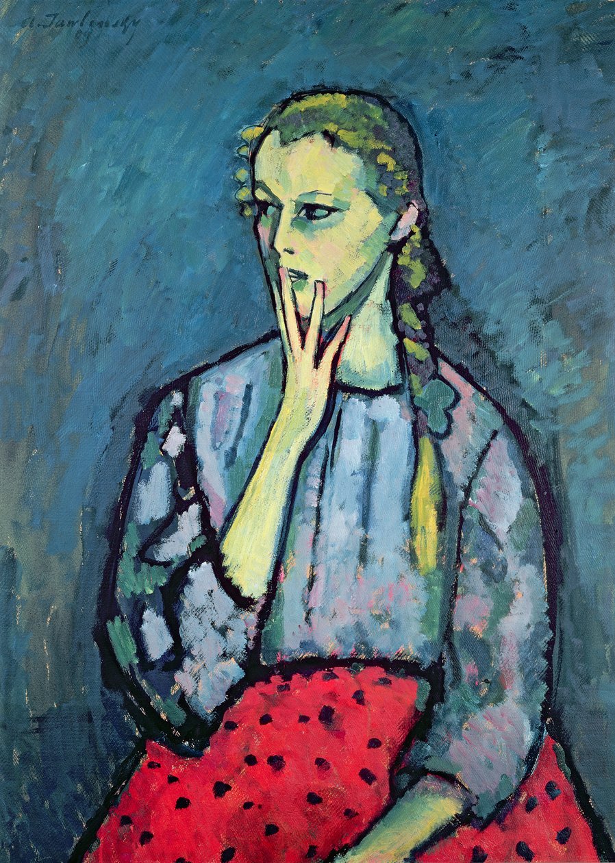 صورة لفتاة صغيرة بواسطة Alexej von Jawlensky