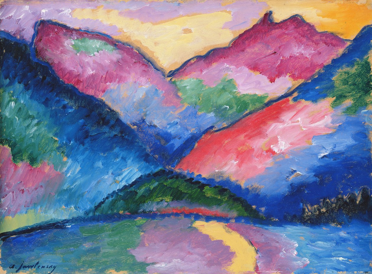وادي أوي ، 1910 (زيت على ورق مقوى) بواسطة Alexej von Jawlensky