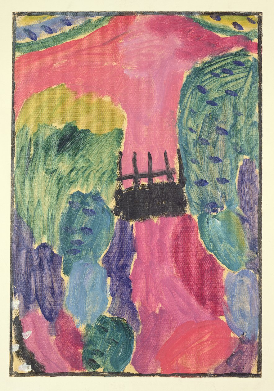 الطريق الأحمر ، 1915 بواسطة Alexej von Jawlensky