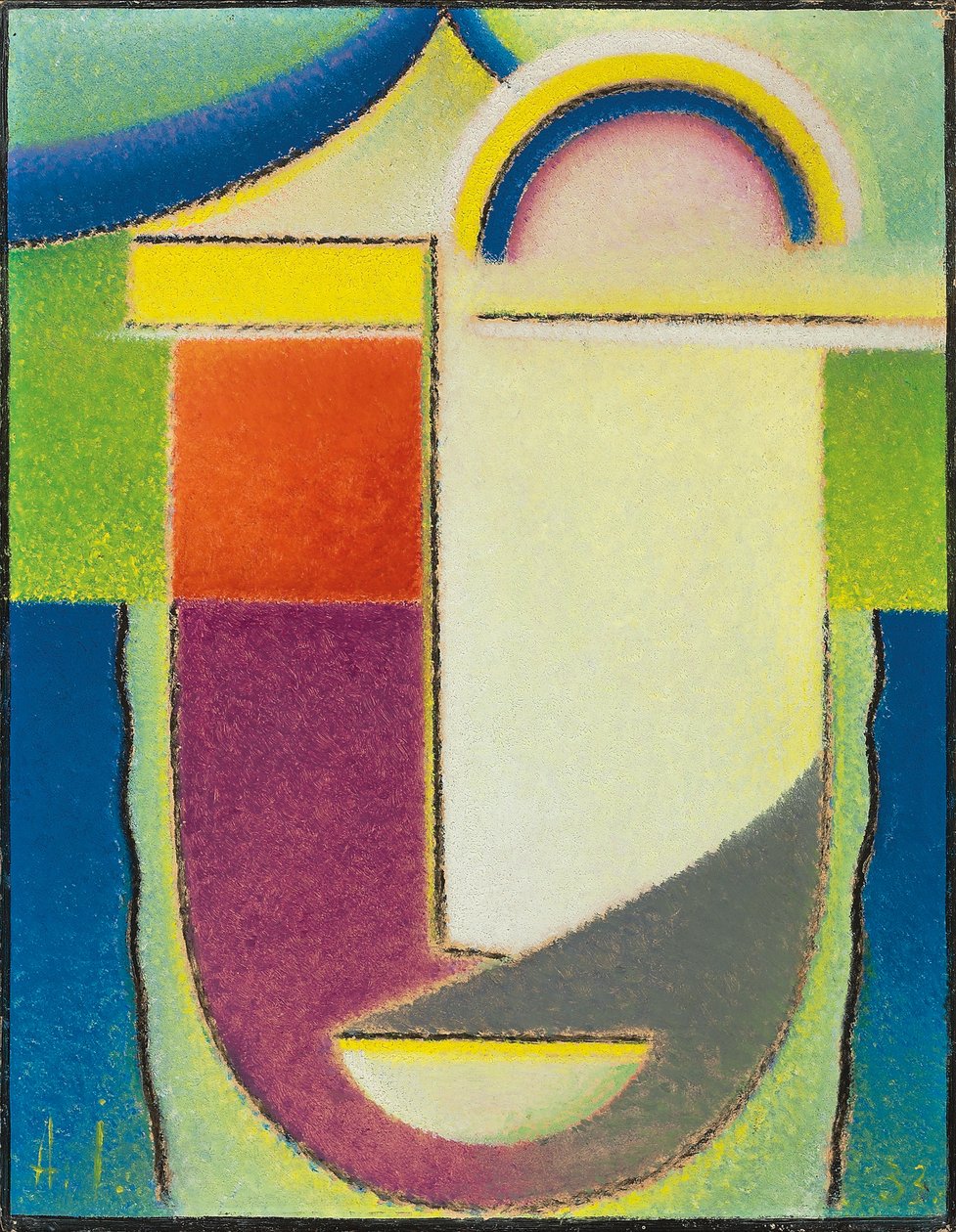 رأس الملخص: عيد الفصح 1933 بواسطة Alexej von Jawlensky