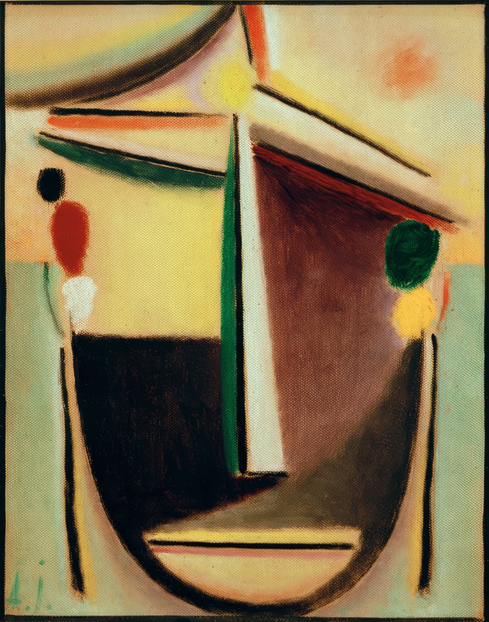 رأس مجردة بواسطة Alexej von Jawlensky