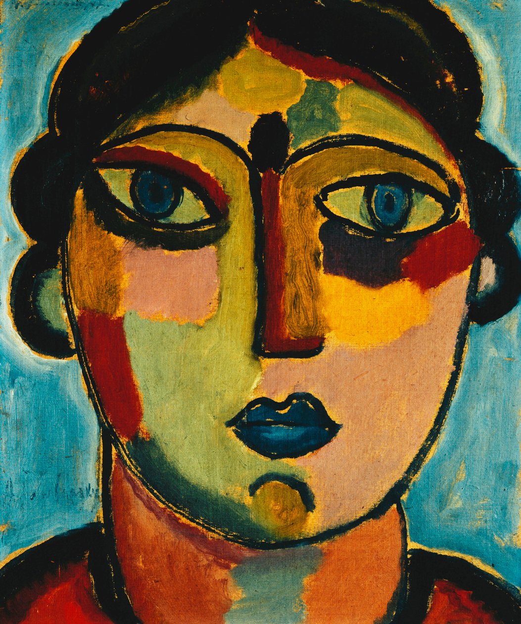الفم الأزرق بلاور موند ، 1917 بواسطة Alexej von Jawlensky