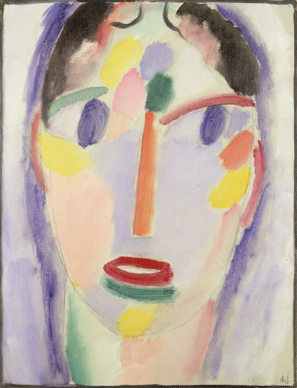 الرأس الأزرق الرأس باللون الأزرق ، 1918 بواسطة Alexej von Jawlensky