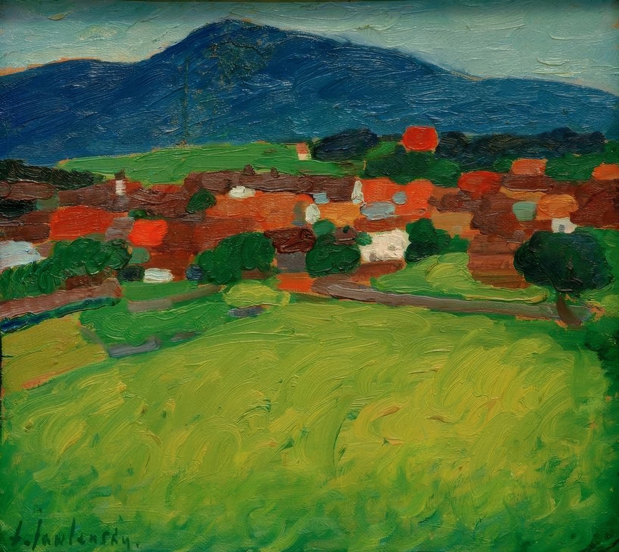 قرية مورناو بواسطة Alexej von Jawlensky