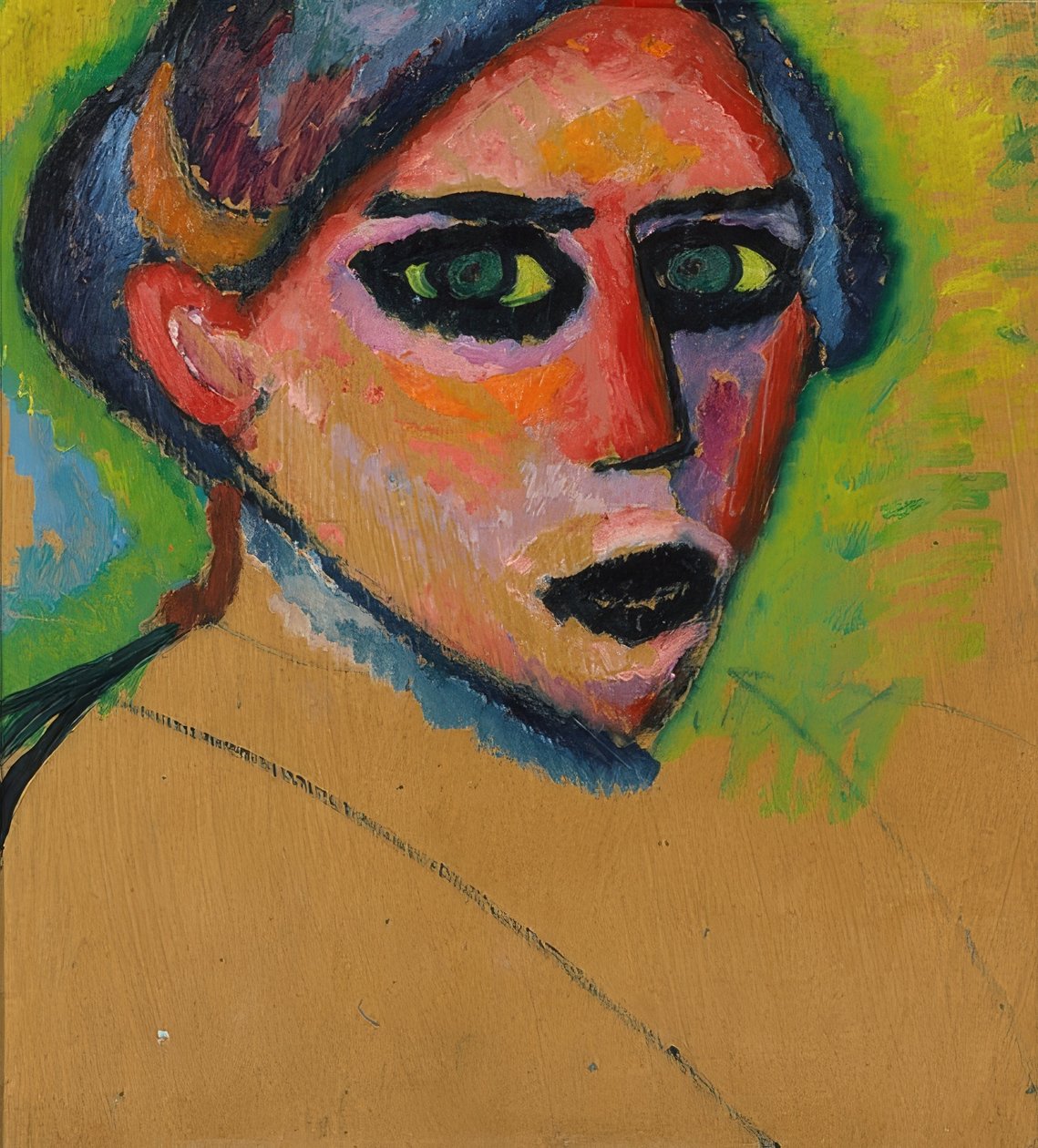 وجه امرأة. 1911 بواسطة Alexej von Jawlensky
