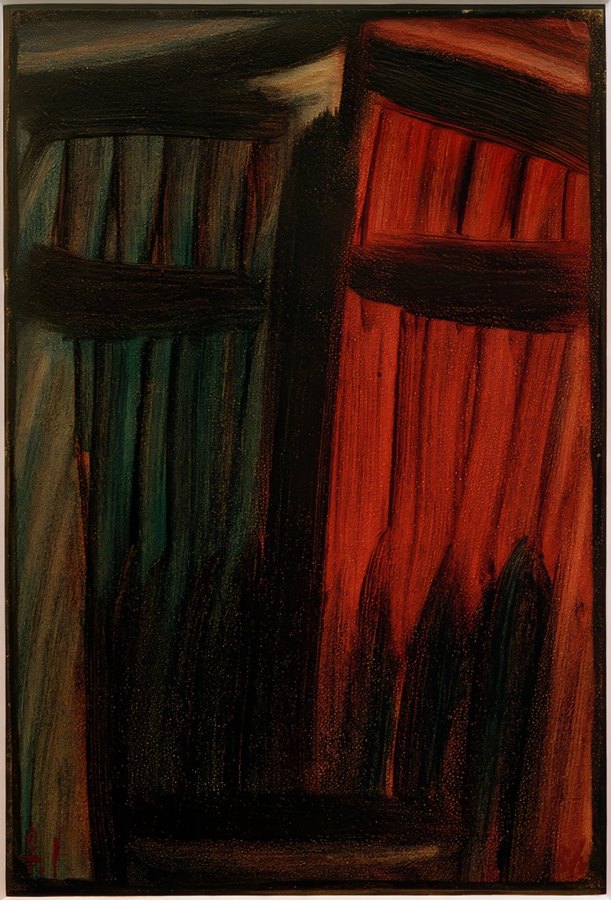 تأمل كبير: الجمر المحلل بواسطة Alexej von Jawlensky