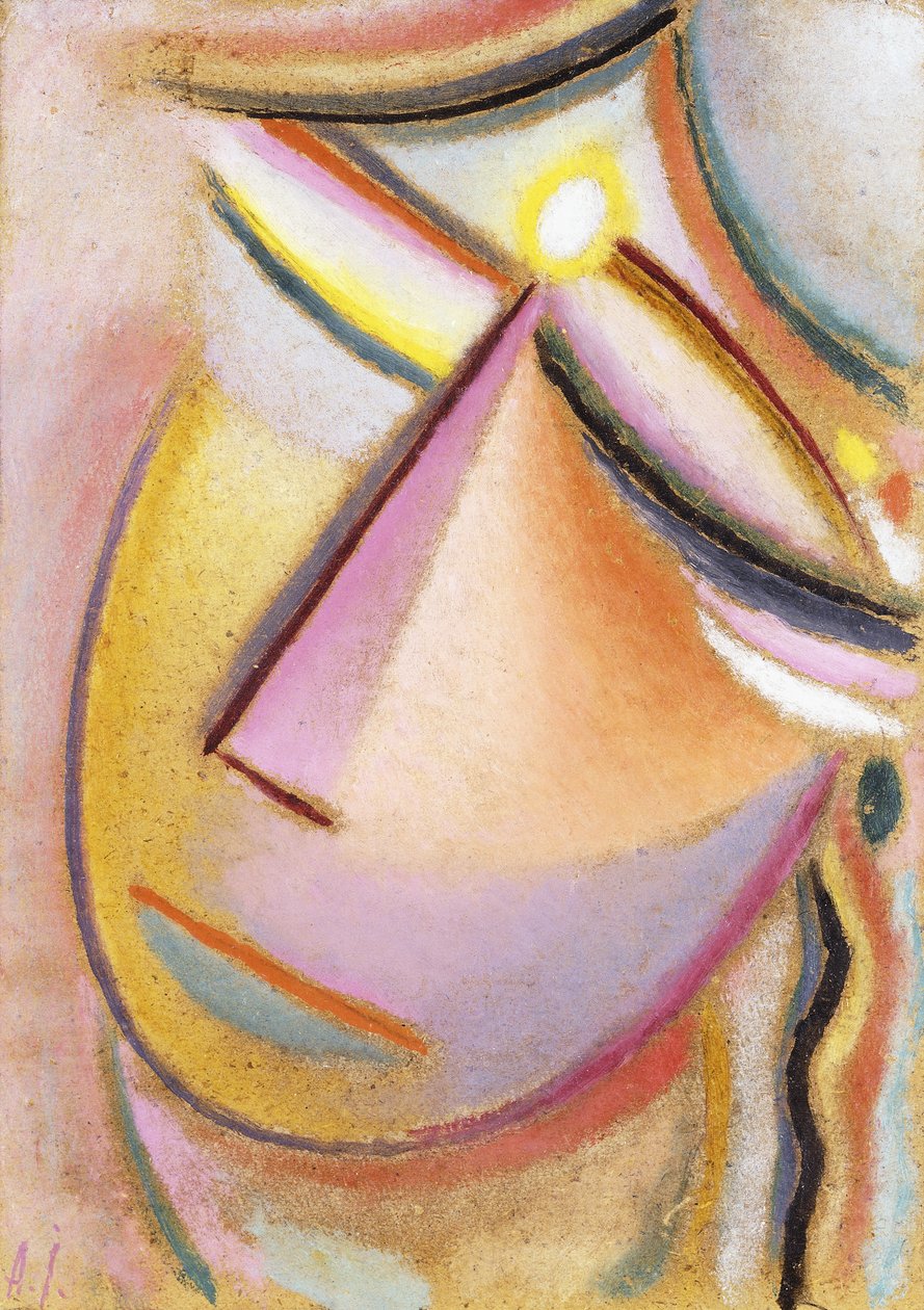 وجه المخلص: رأس مائل ، 1923 بواسطة Alexej von Jawlensky