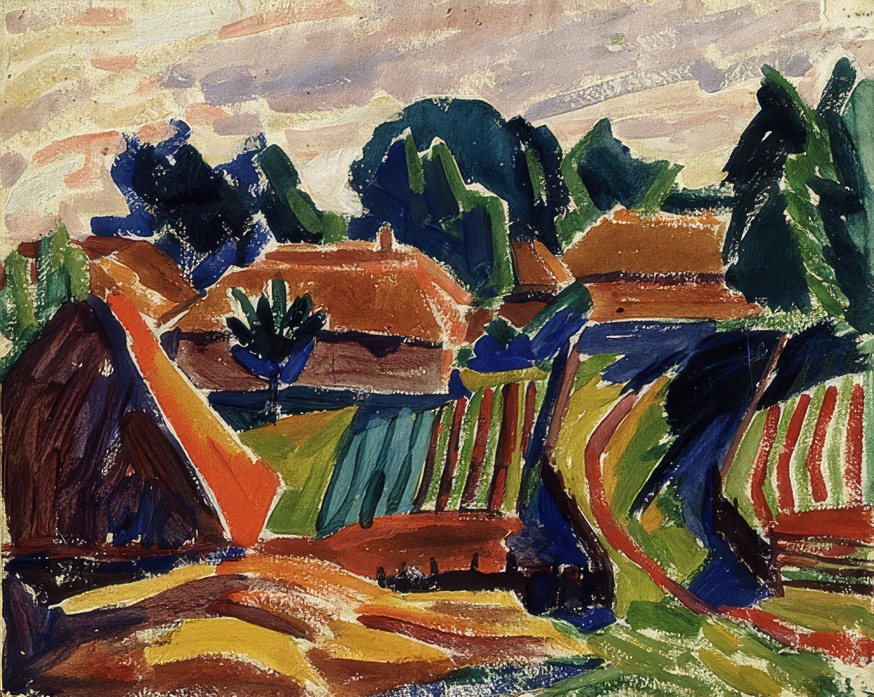 المناظر الطبيعيه. 1908-12 بواسطة Alexej von Jawlensky