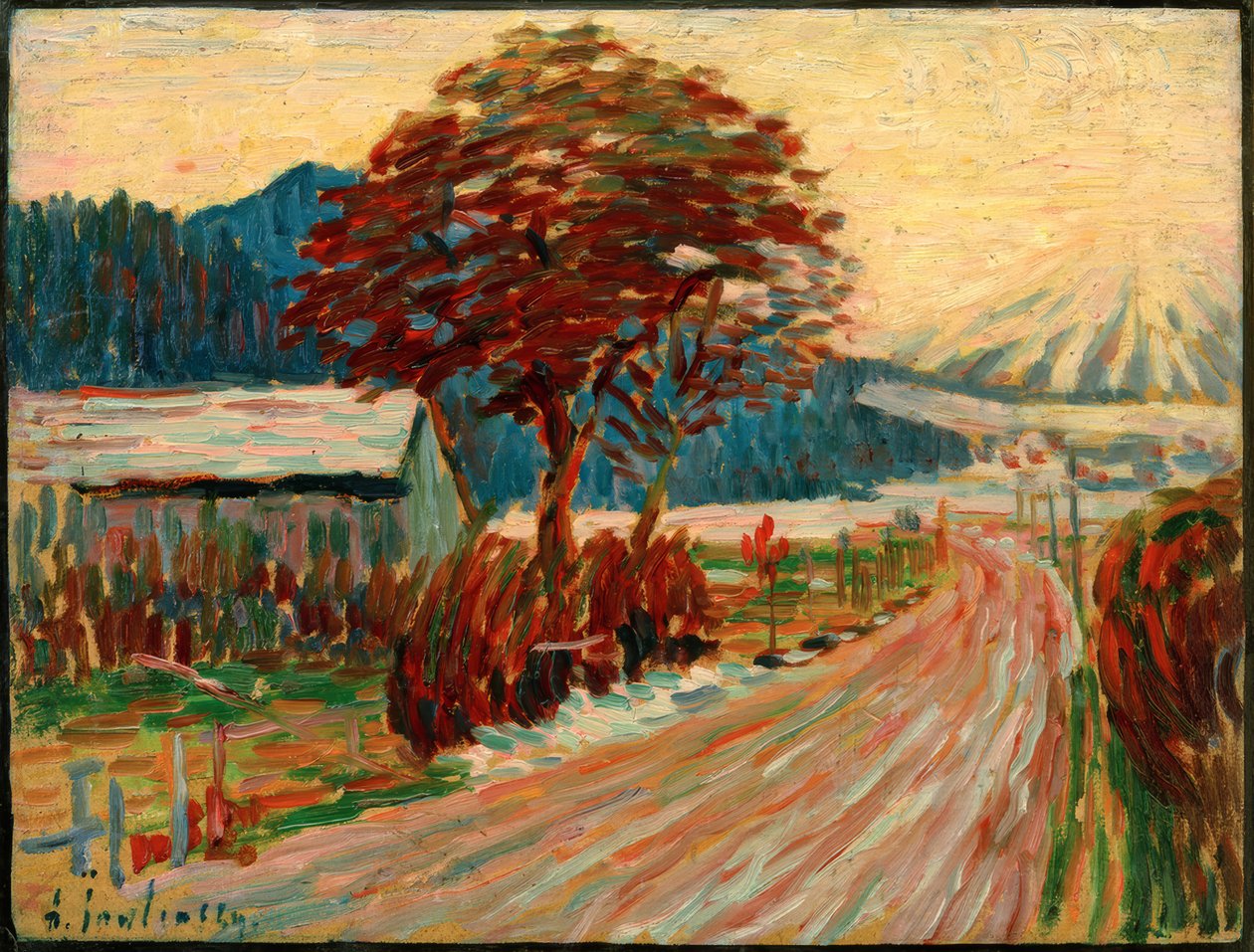 Landstraße in Füssen بواسطة Alexej von Jawlensky