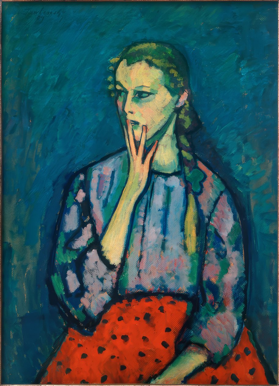 صورة لفتاة ، 1909 بواسطة Alexej von Jawlensky