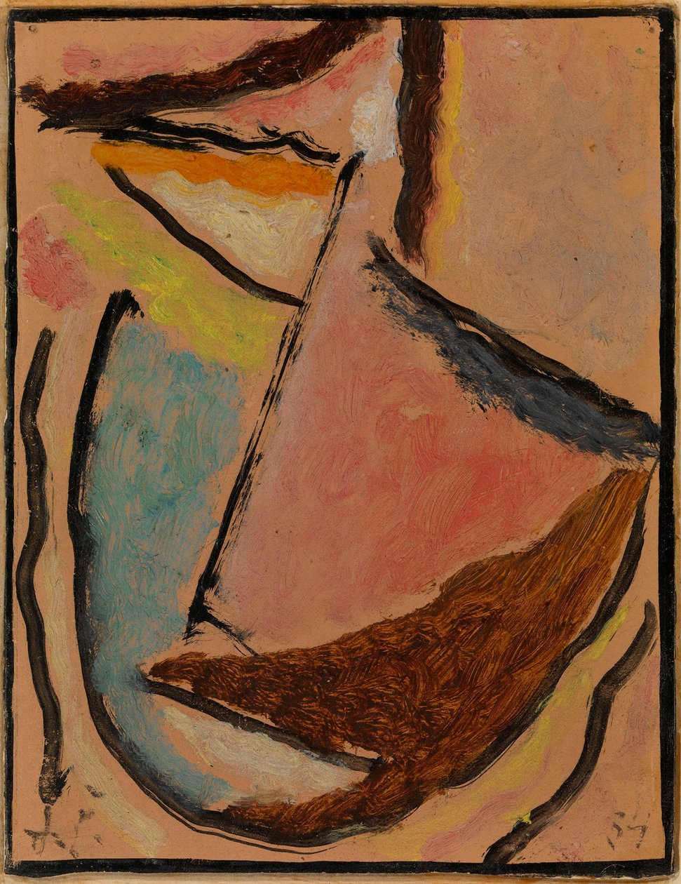 رأس مجردة للتأمل ، 1934 بواسطة Alexej von Jawlensky