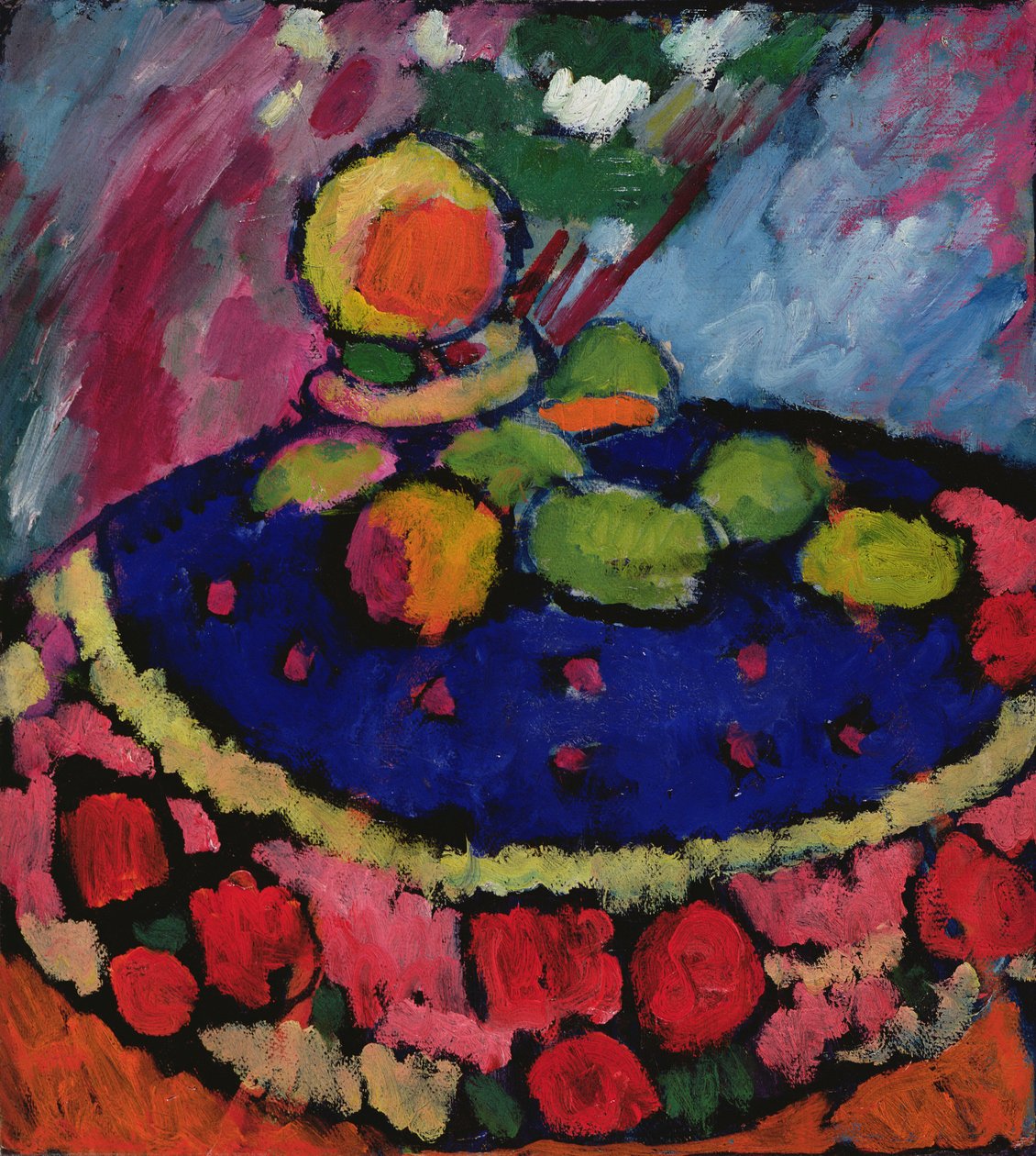 مع مائدة مستديرة ، 1910 بواسطة Alexej von Jawlensky