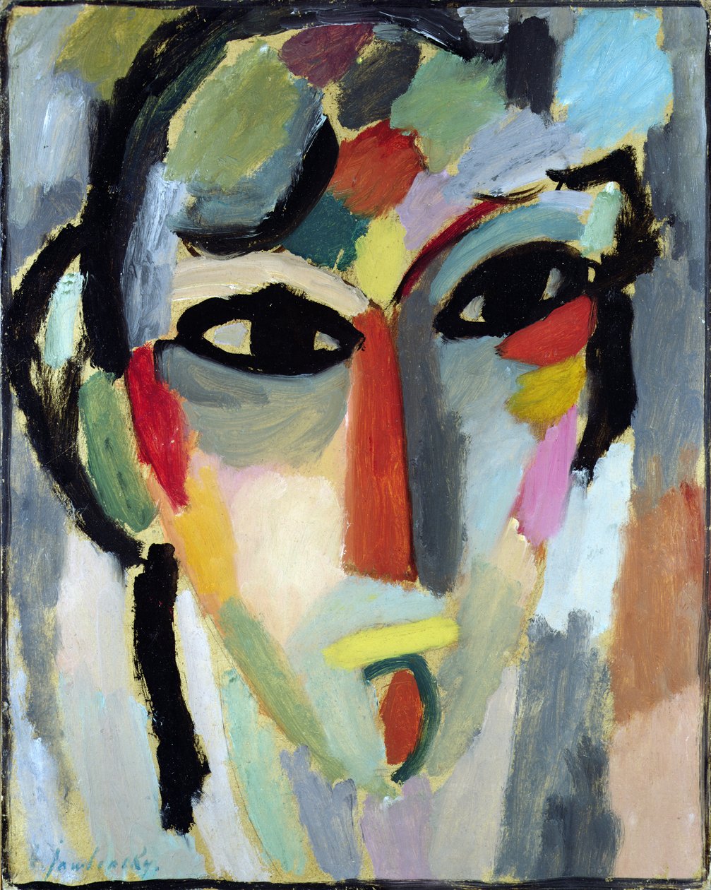 رأس صوفي ، 1918 (زيت على لوح) بواسطة Alexej von Jawlensky